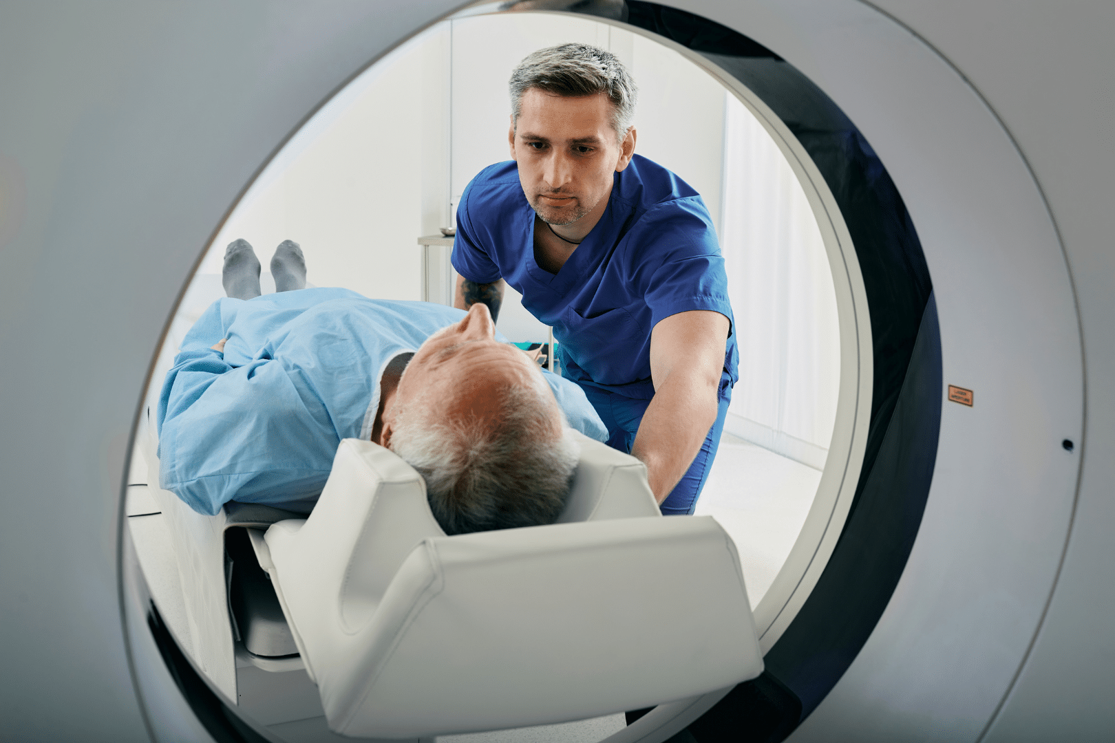 Patient in MRI Scan Machine